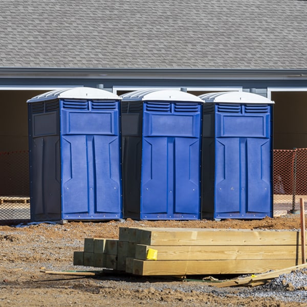 can i customize the exterior of the porta potties with my event logo or branding in Joaquin